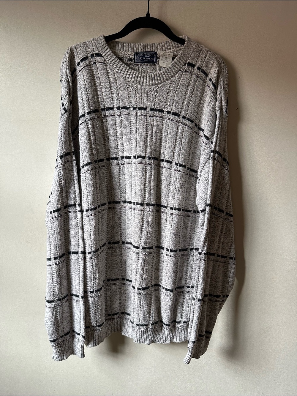 Vintage Striped Grandpa Sweater